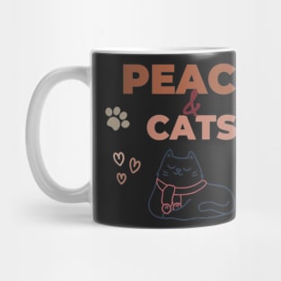 Peace & Cats - International day of Peace Mug